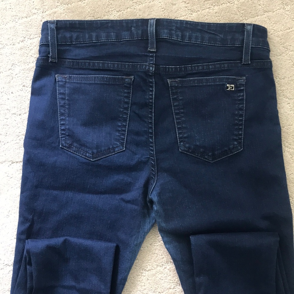 Joe’s “The Skinny” Jean in dark indigo denim